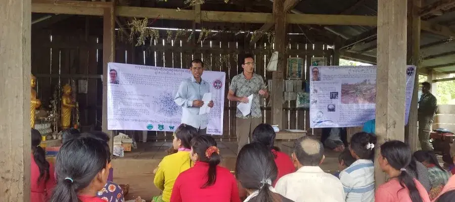 Emiel during his fieldwork in Cambodia