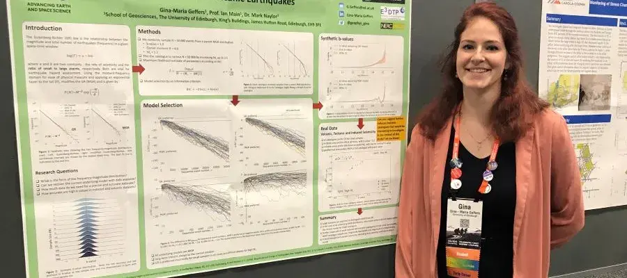 Gina-Maria at the AGU Conference