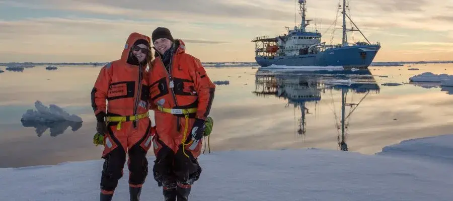 Margot during a research oceanographic cruise in Greenland