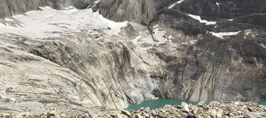 Tancrede during fieldwork in Torres del Paine National Park, Patagonia