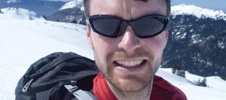 Alex during fieldwork in the Chartreuse Alps near Grenoble (France)