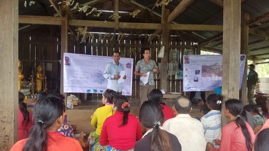 Emiel during his fieldwork in Cambodia