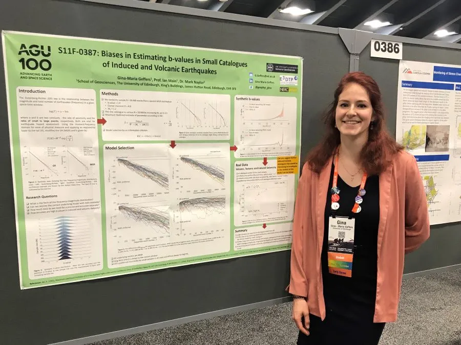 Gina-Maria at the AGU Conference