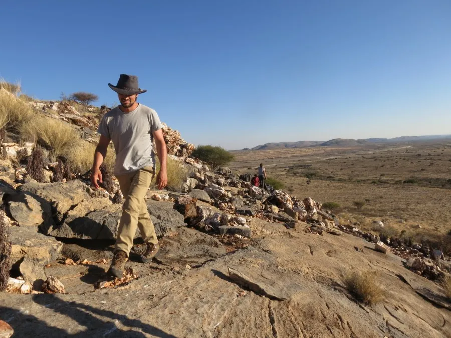 Fred Bowyer on fieldwork in Namibia