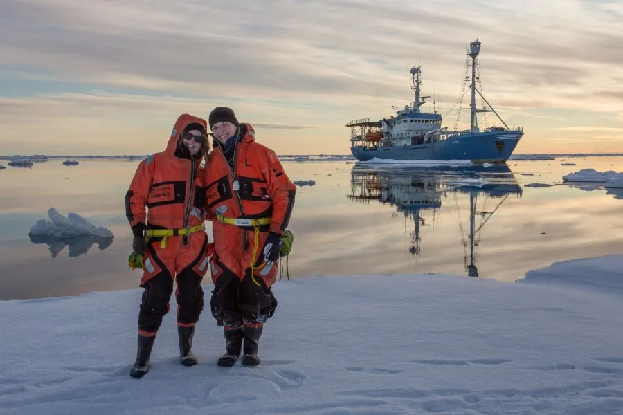 Margot during a research oceanographic cruise in Greenland