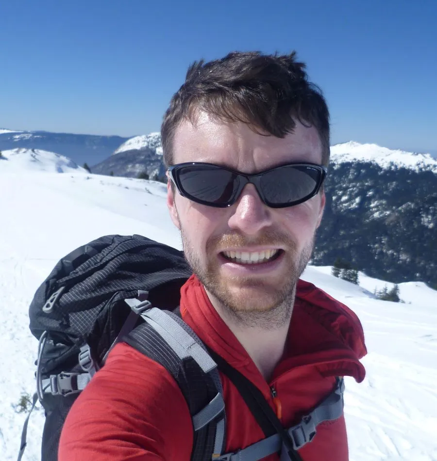 Alex during fieldwork in the Chartreuse Alps near Grenoble (France)