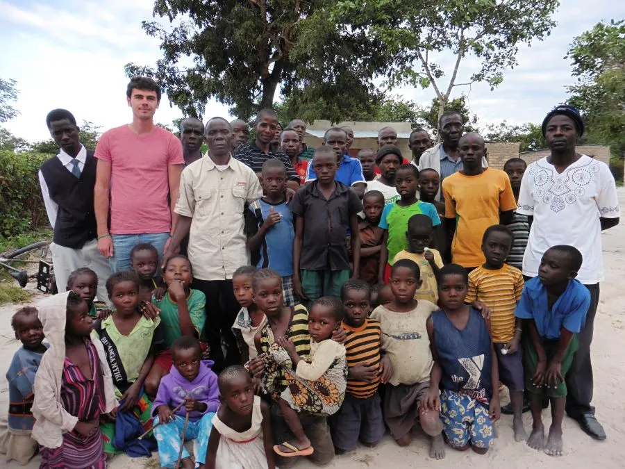 Warwick on fieldwork in Zambia