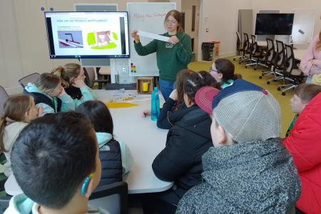 pupils taking part in workshop