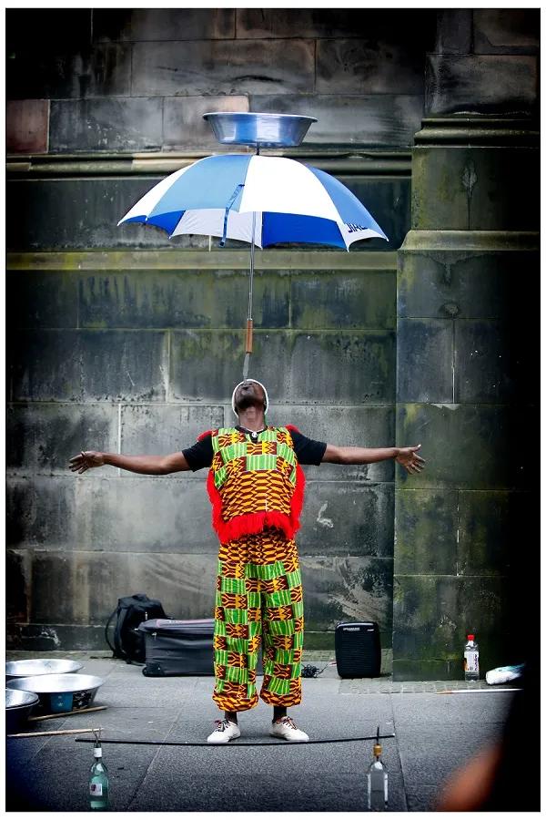 Street Performer during the Fringe
