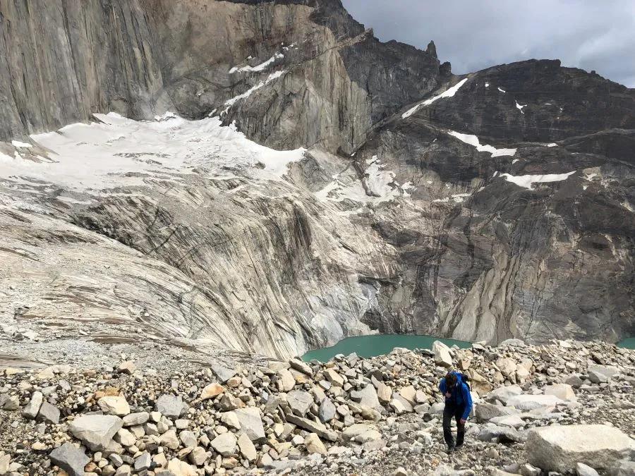 Tancrede during fieldwork in Torres del Paine National Park, Patagonia