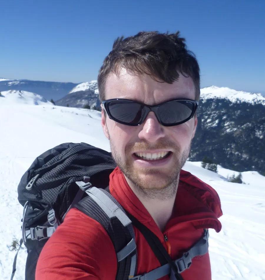 Alex during fieldwork in the Chartreuse Alps near Grenoble (France)